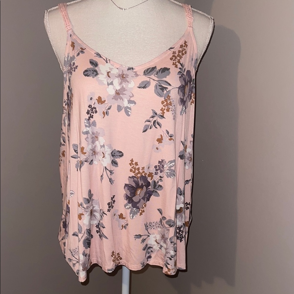 Torrid Pink Floral Camisole with Relaxed Fit